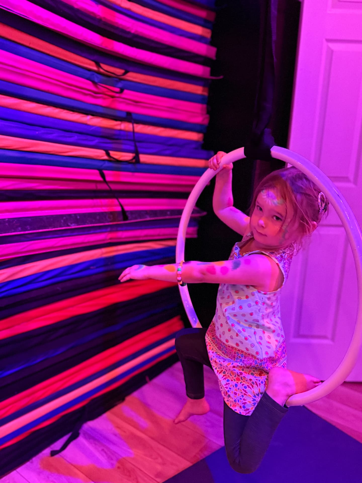Aerial practice at the Flexibility in Flight studio