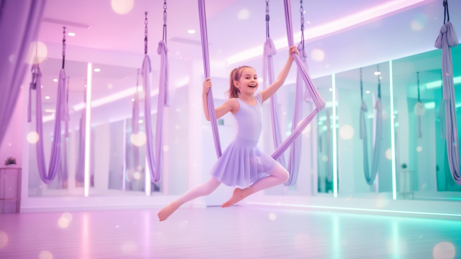 Flexibility in Flight studio interior and aerial rigging