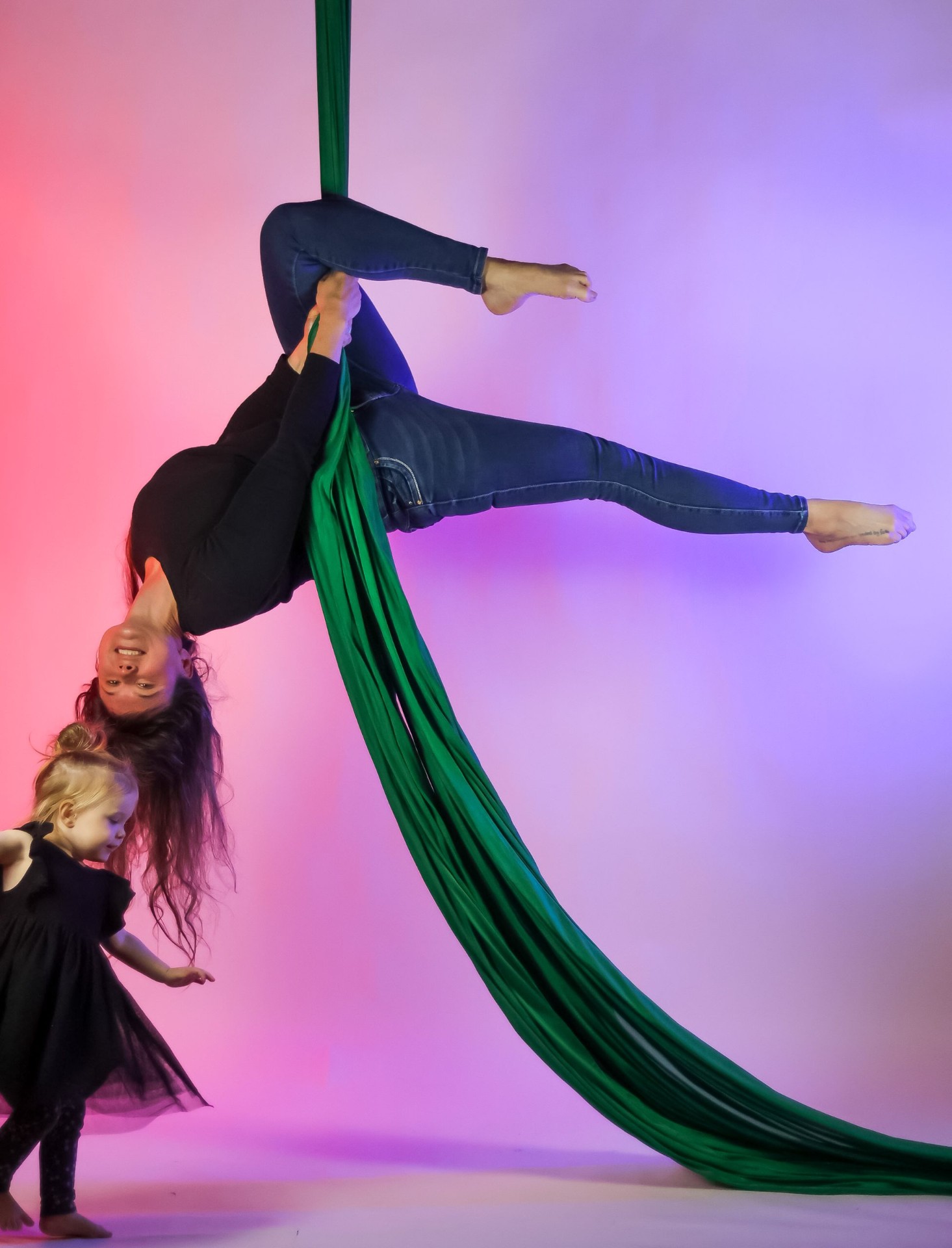 Interior of the Flexibility in Flight aerial studio in Chester, NY